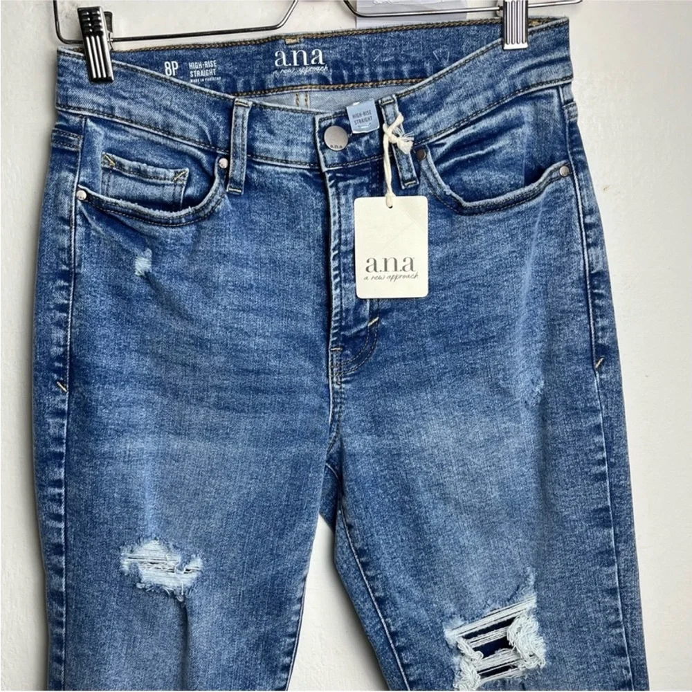 a.n.a High Rise Straight Leg Jeans